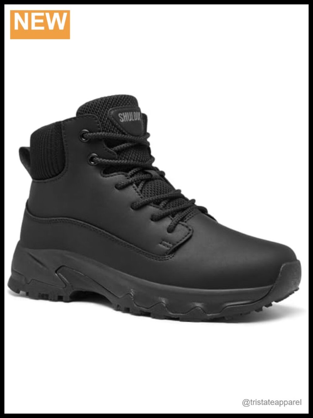 Women's Non Slip Work Boots Waterproof Slip-Resistant Faux Leather Ankle